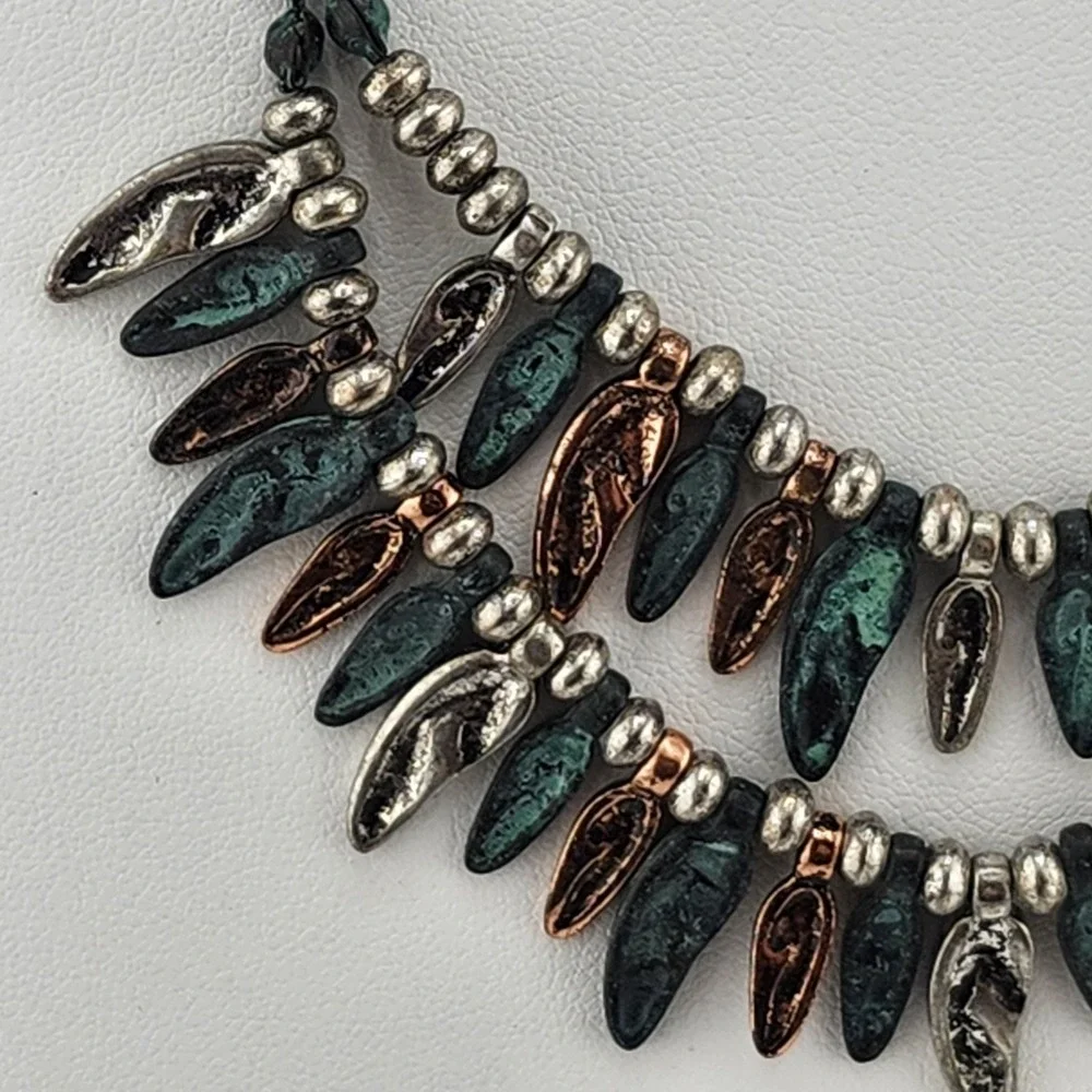 Rustic Boho‎ Layered Fringe Necklace
